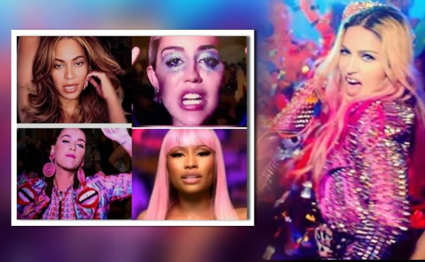 Madonna une a Beyoncé, Katy Perry, Miley Cyrus y Nicki Minaj en su vídeo