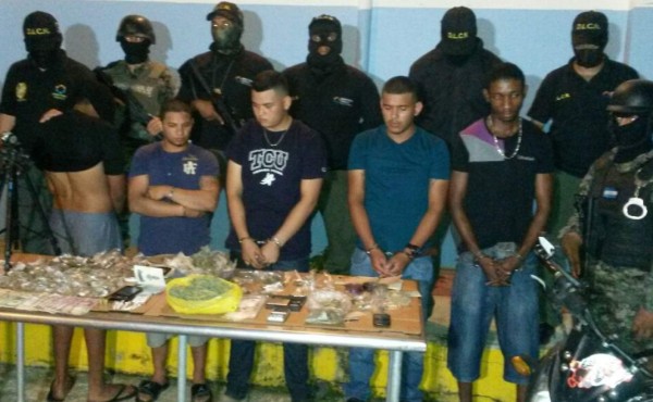 Policía desmantela en La Ceiba red de tráfico de drogas