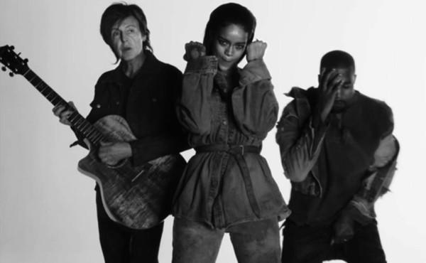 Rihanna estrena video con Paul McCartney y Kanye West