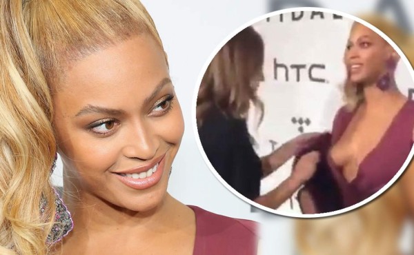 Beyoncé le ordena a su asistente que deje de tocarla… (video)