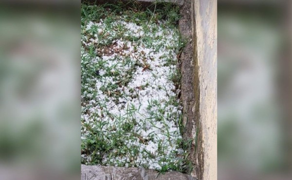 Vuelve a llover granizo en el departamento de Intibucá