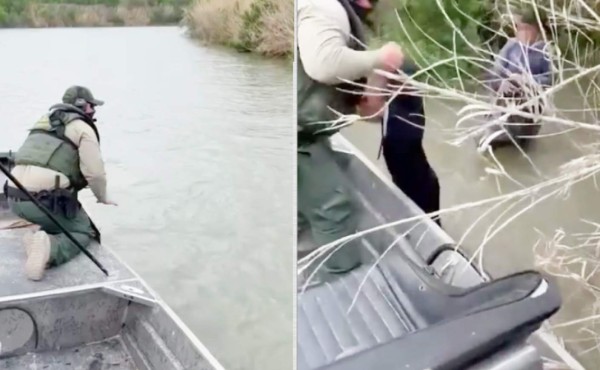 Rescatan a dos niños hondureños de las corrientes del Río Bravo