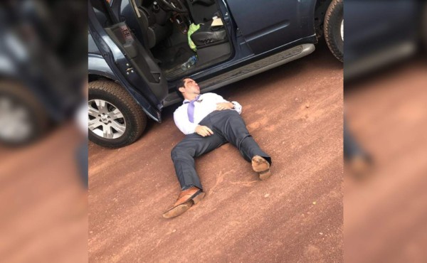 Diputado Jorge Cálix se accidenta en Santa Lucía