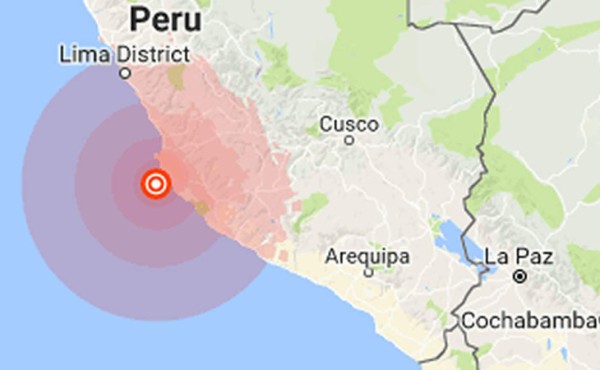 Un sismo de magnitud 4,6 se siente en la costa central de Perú