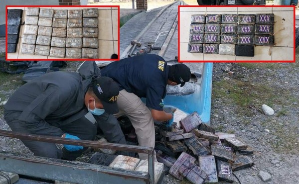 189 kilos de cocaína hallan en dos de las tres lanchas decomisadas en Puerto Cortés y La Ceiba