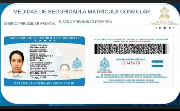 Hondureños en el extranjero tendrán un carné consular