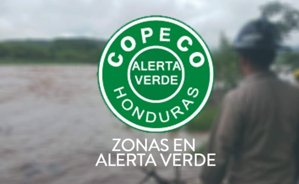 Declaran alerta verde para tres departamentos de Honduras