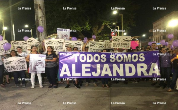 Con protesta exigen justicia para jovencita que fue violada en La Ceiba