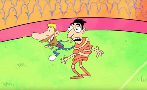 Animación: Messi se lleva a todos excepto a uno