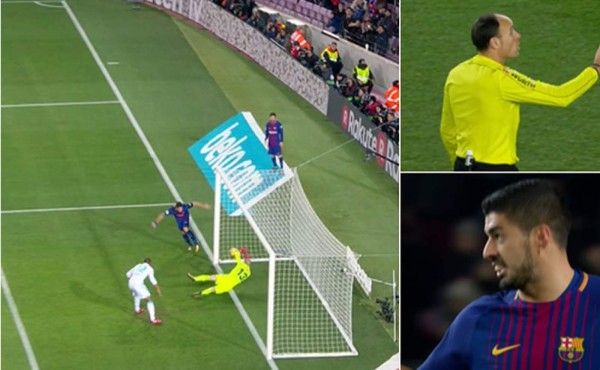¿Otro gol fantasma? Luis Suárez marcó de rabona, pero no se lo dieron