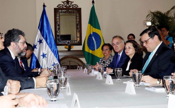 Honduras y Brasil retoman agenda bilateral y buscan acuerdo comercial