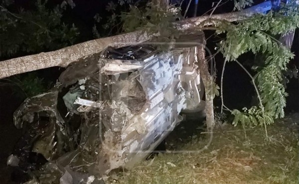 Un niño muerto y cinco heridos dejó aparatoso accidente en El Porvenir, Atlántida