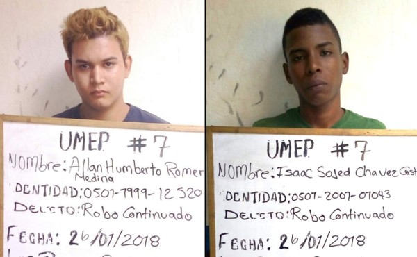 Capturan a 2 supuestos miembros de la banda Los Olanchanos