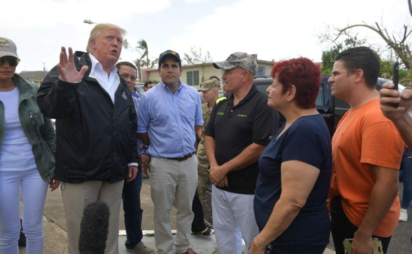 Trump afirma que Puerto Rico no sufre 'una catástrofe real' como la de Katrina