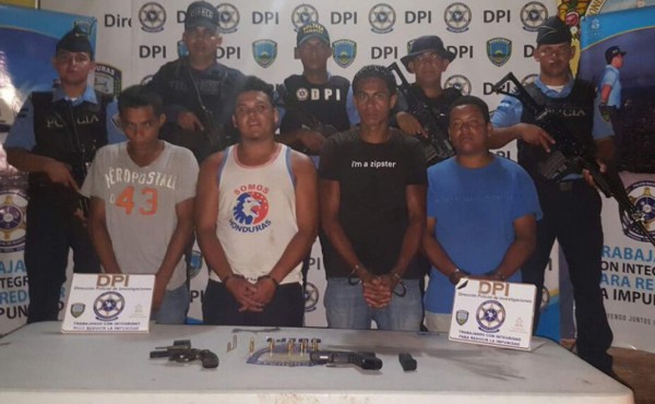 Caen cuatro supuestos miembros de una banda delictiva en La Ceiba