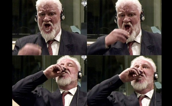 Exmilitar croata muere tras ingerir veneno en pleno juicio en La Haya