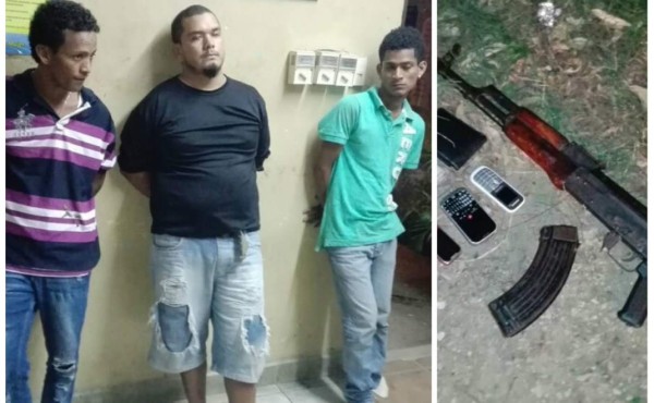Caen tres jóvenes con un arma y municiones en El Progreso, Yoro