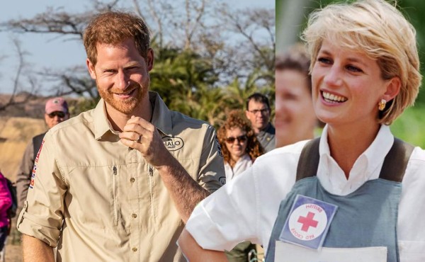 Príncipe Harry sigue pasos de Diana caminando en campo de minas en Angola