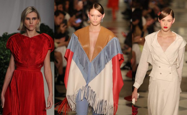 Pasarela con toque patriótico