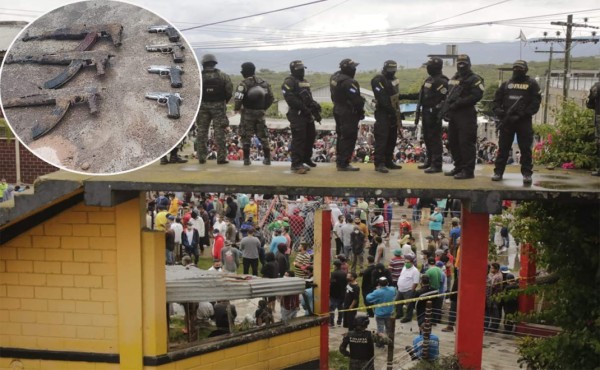 Armas, droga y granadas hallan en requisa a tres módulos de la cárcel de Támara