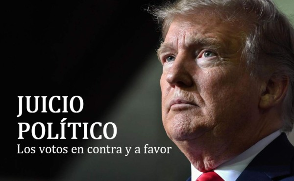 Así votó el Congreso de EEUU para llevar a Donald Trump a juicio político