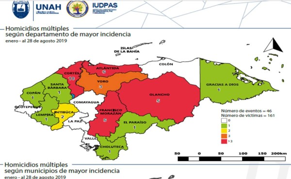 Cortés, el departamento más sacudido por la violencia en Honduras