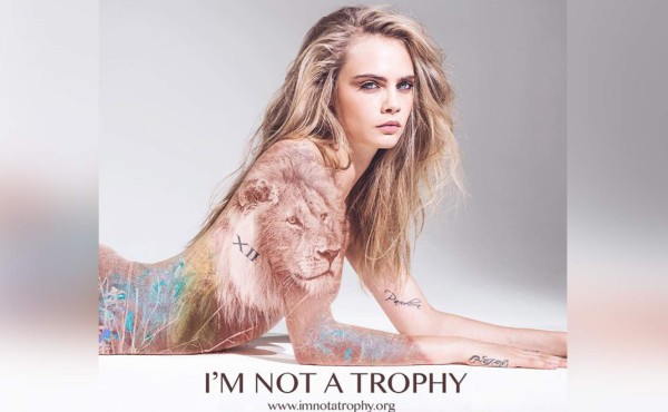 Cara Delevingne se desnuda por los animales