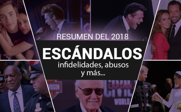 Escándalos, infidelidades, abusos y más... resumen del 2018 en la farándula