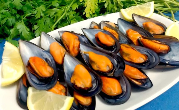 Mejillones al vapor