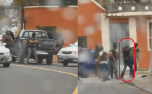 Operativo muestra captura de dos sujetos en calle de tegucigalpa