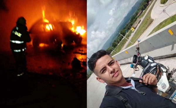 Joven muere quemado en accidente vial en Jutiapa, Atlántida