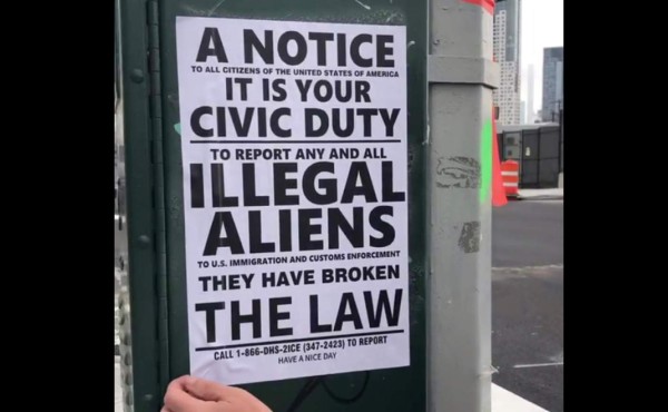 Circulan volantes contra ilegales Nueva York