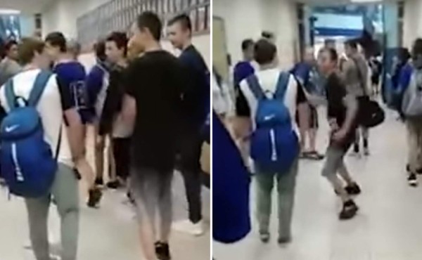 Intenta hacer 'bullying' al niño equivocado y queda en ridículo