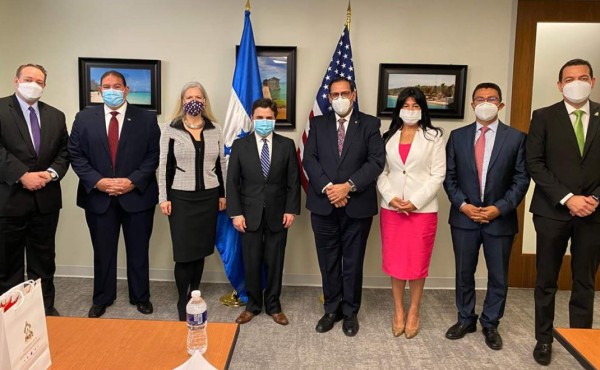 Delegaciones de Honduras y Estados Unidos desarrollan diálogo bilateral