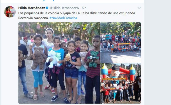 El último tuit de Hilda Hernández