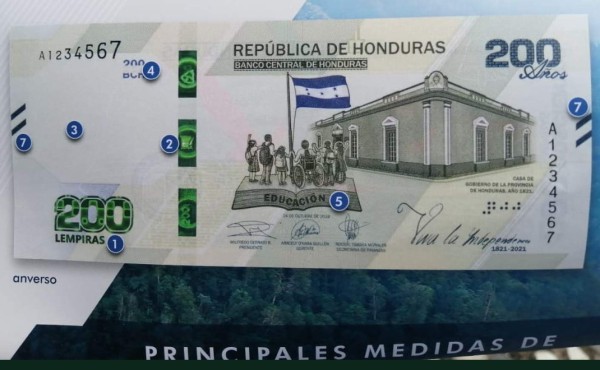 Billete de L.200 estará en bancos, dispensadores y cajeros automáticos