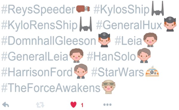 Nuevos ﻿emoticons de Star Wars llegan a Twitter