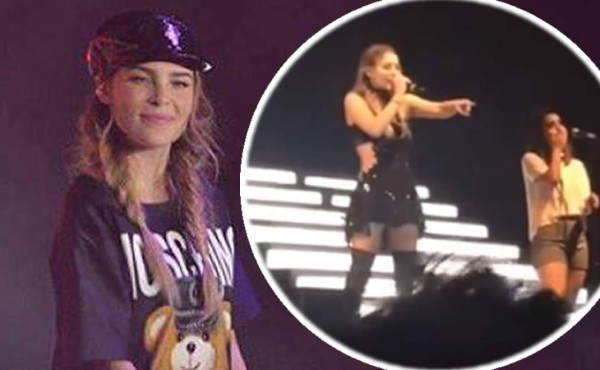 Video: Belinda corre a una fan de su concierto