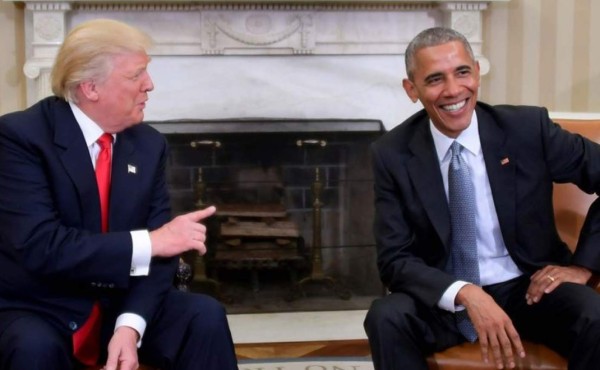 Trump retuiteó un fotomontaje de Obama y Clinton tras las rejas