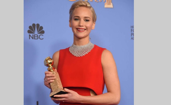 Jennifer Lawrence gana el Globo de Oro a Mejor actriz de comedia en cine