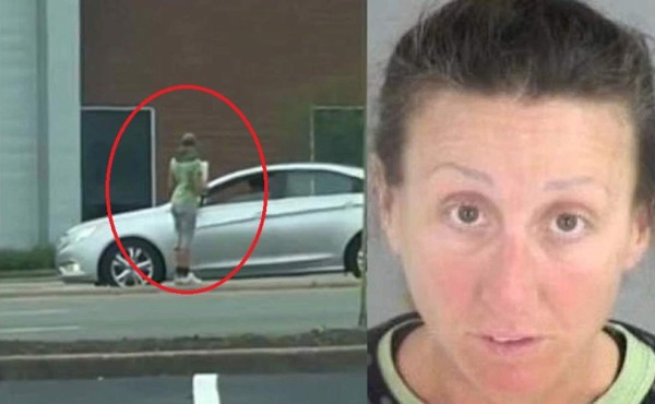 Graban a mujer pidiendo dinero y la sorprenden con tremendo auto