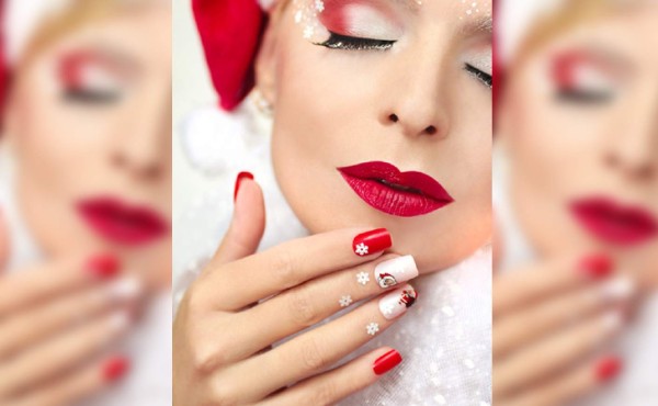 Manicuras con originales diseños navideños
