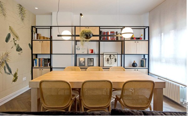 Destellos de luz en el comedor