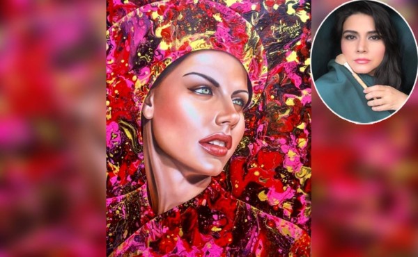 Pintora hondureña participa con su obra 'Quedó atrás' en concurso de la ONU
