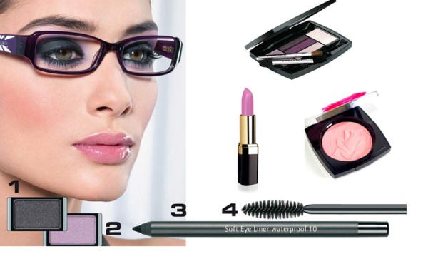 El maquillaje ideal para chicas con lentes