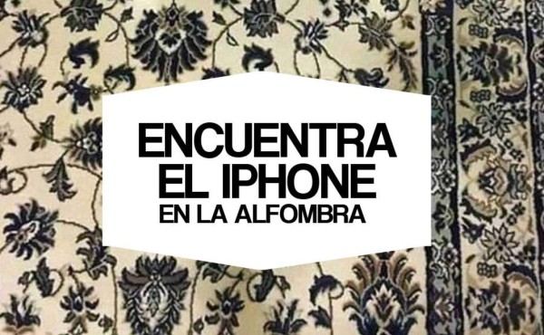 El reto viral ¿Podrías detectar el iphone escondido en la alfombra?
