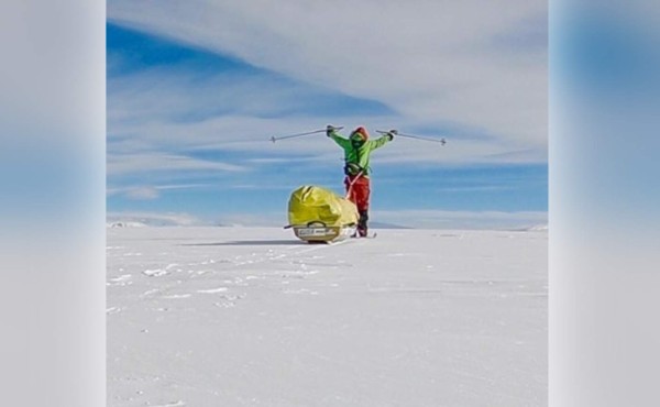 Un hombre cruza la Antártida a pie, solo y sin ayuda por primera vez