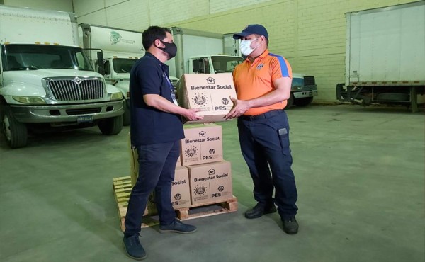 Contenedores ya en territorio hondureño para distribuir alimentos a afectados por Eta