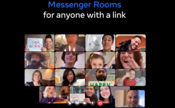 Facebook lanzó Messenger Rooms para contactar con amigos en video