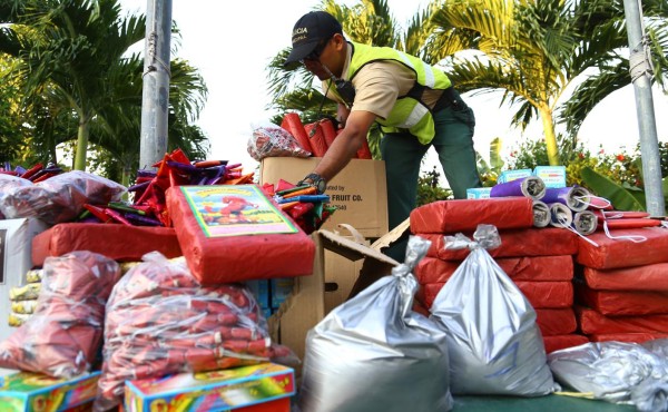 Van L150,000 decomisados en pólvora en San Pedro Sula